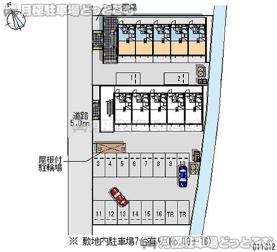 岡山市北区青江1－6－11の月極駐車場1