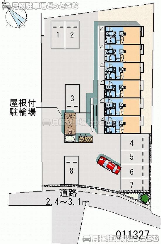 豊明市阿野町滑32－4の月極駐車場1