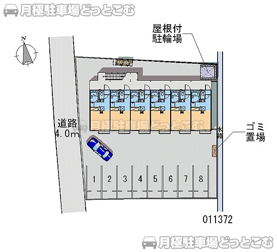富山市茶屋町4－1の月極駐車場1