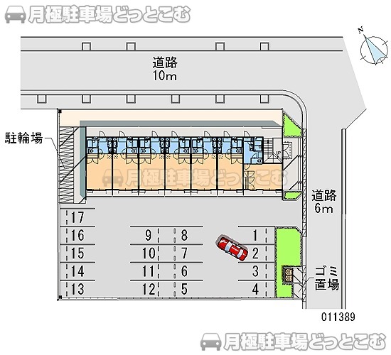 神戸市西区竜が岡2－2－6の月極駐車場1