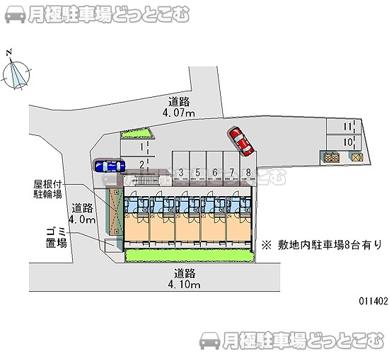 岸和田市小松里町720－1の月極駐車場1