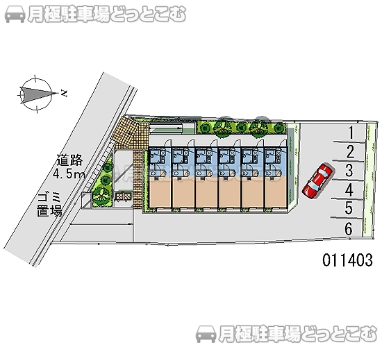 伊丹市北園2－28－1の月極駐車場2