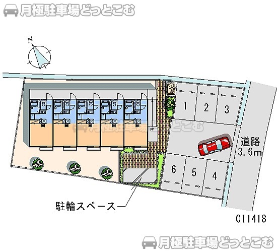 富士市宮島257－4の月極駐車場1