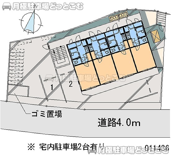 茨木市豊川4－7－9の月極駐車場1