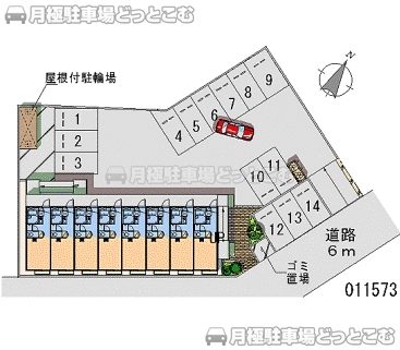 名古屋市守山区御膳洞1518の月極駐車場2