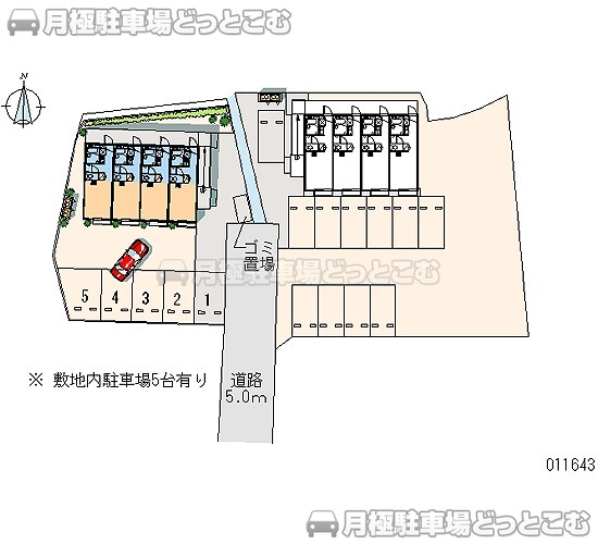 松本市井川城3－6－41－3の月極駐車場1