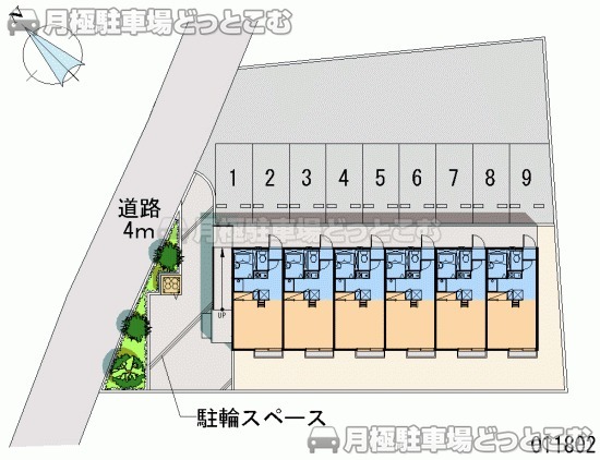 八王子市元八王子町2－1886－1の月極駐車場2