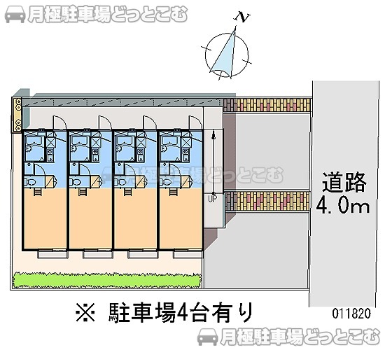 平塚市南原3－2－52の月極駐車場1