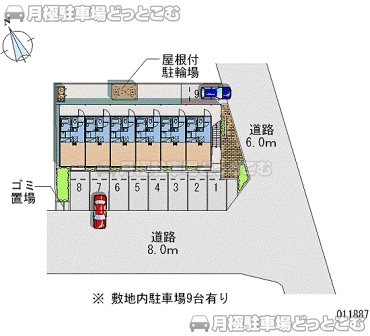 羽島市堀津町前谷57－1の月極駐車場2