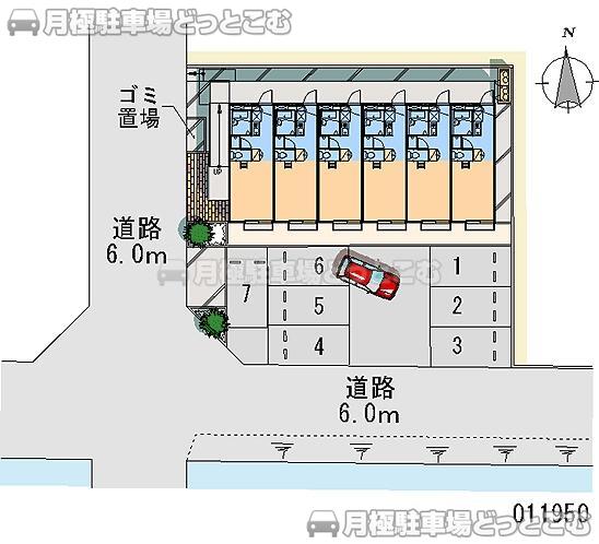 仙台市若林区伊在2－17－11の月極駐車場1