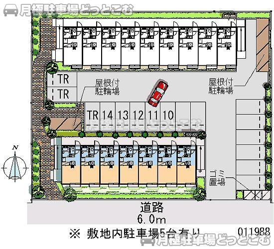 立川市錦町6－14－14の月極駐車場1
