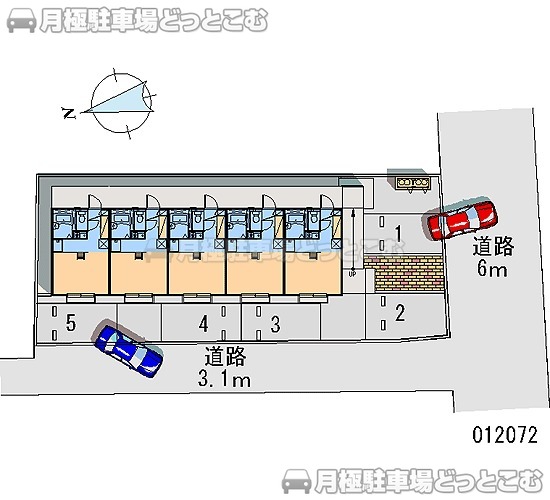 甲府市善光寺1－25－11の月極駐車場1