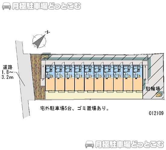 八尾市神宮寺5－135の月極駐車場1