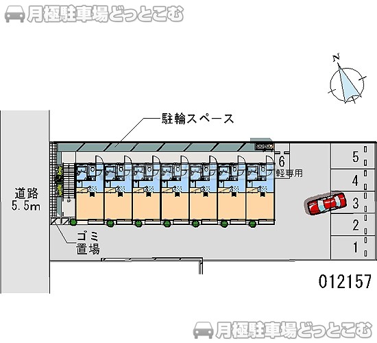 立川市錦町3－9－22の月極駐車場1