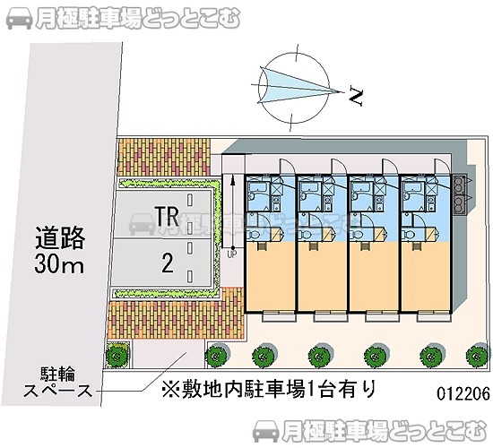 八王子市堀之内3－6－13の月極駐車場1