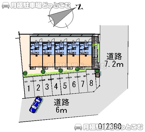 高崎市中居町4－21－6の月極駐車場2