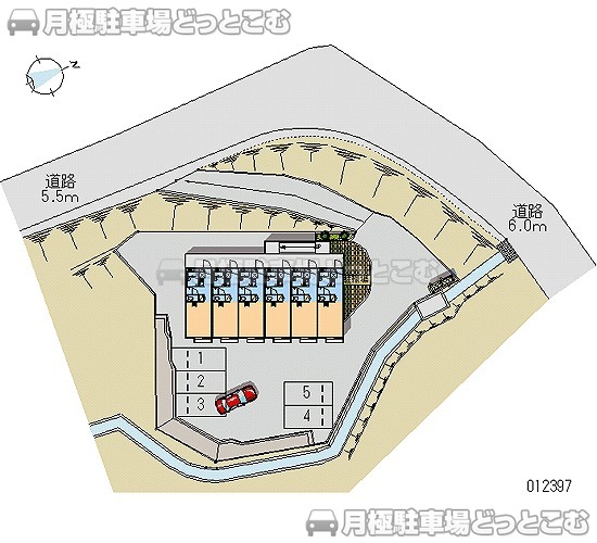 下関市貴船町3－15－27の月極駐車場1
