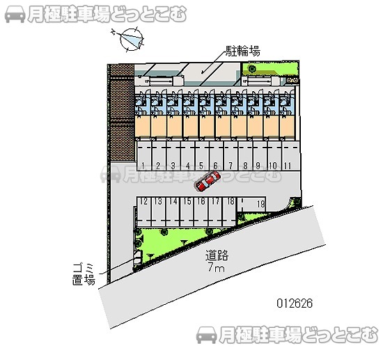 清瀬市中清戸4－894－1の月極駐車場2
