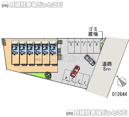 厚木市戸室4－17－6の月極駐車場1