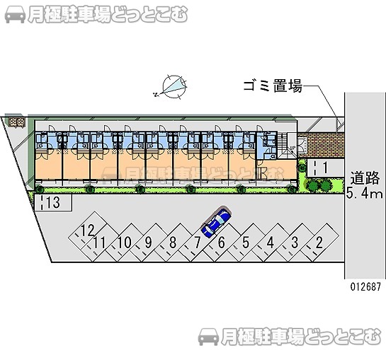 平塚市四之宮3－21－31の月極駐車場1