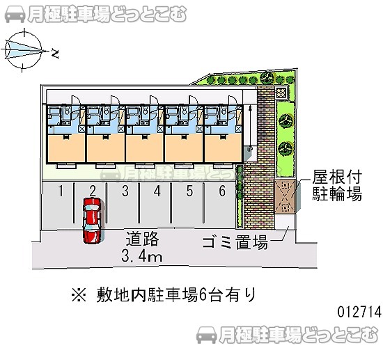 堺市中区東山388－1の月極駐車場1