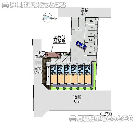 千葉市中央区今井2－13－10の月極駐車場1