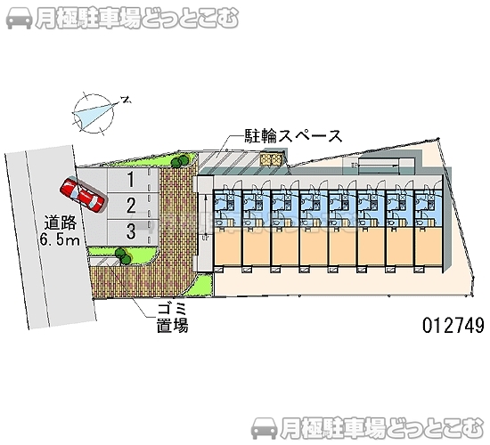 高砂市伊保港町1丁目1番10の月極駐車場2