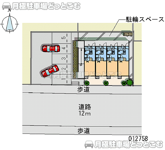 鹿児島市西別府町2828－7の月極駐車場1