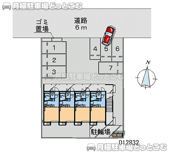 弘前市高田2－10－4の月極駐車場1