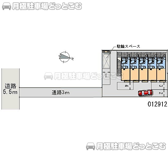 平塚市西真土1－1－30の月極駐車場1
