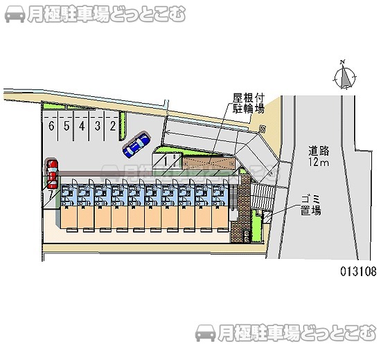 四條畷市清瀧385－1の月極駐車場1