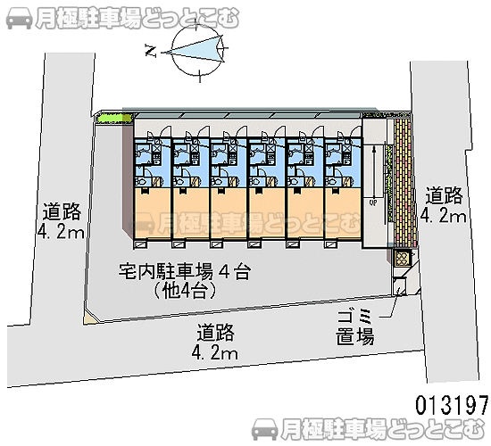 所沢市元町3－5の月極駐車場1