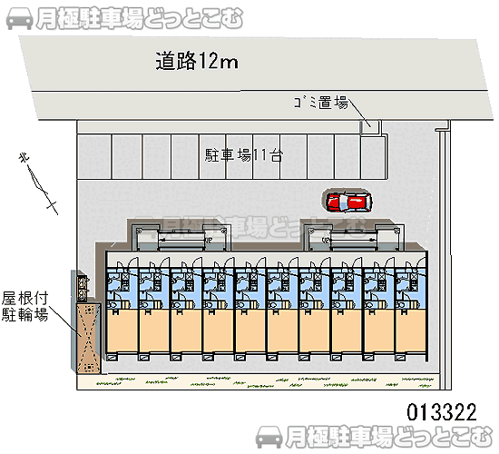 名古屋市天白区焼山2－1604－2の月極駐車場1