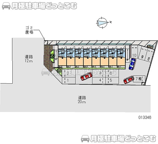 小平市小川町1－2490－1の月極駐車場2