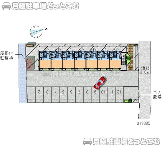 千葉市中央区浜野町1025－7の月極駐車場1