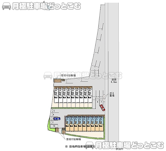 明石市大久保町西脇355－3の月極駐車場2
