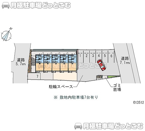 加古郡播磨町南大中2－5－13の月極駐車場2