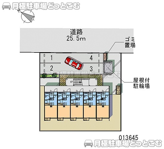 金沢市もりの里2－216の月極駐車場1