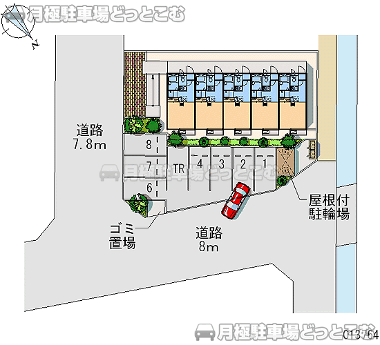 名古屋市西区大野木1－199の月極駐車場2