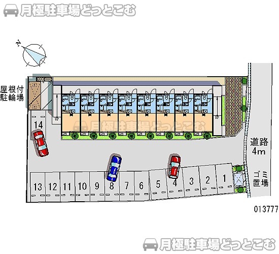 長野市安茂里3725－1の月極駐車場1
