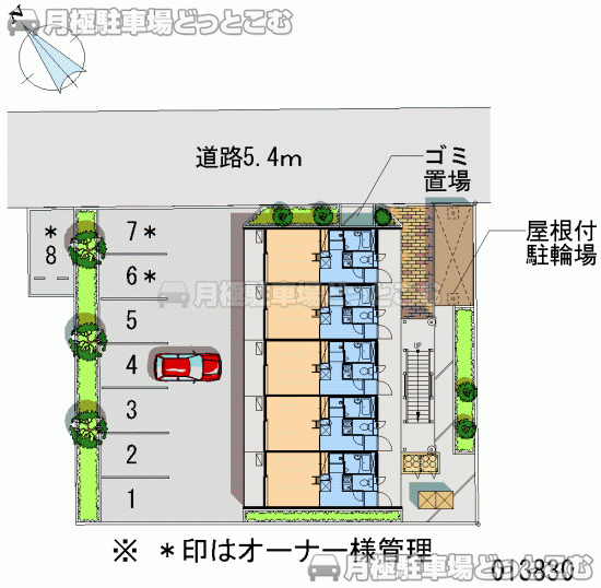 守口市暁町1－12の月極駐車場1