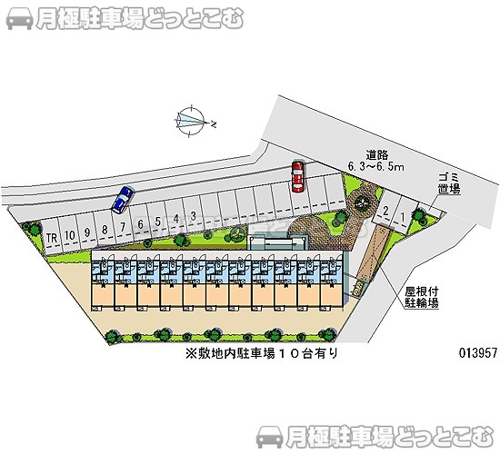 福岡市南区井尻2－46－28の月極駐車場1