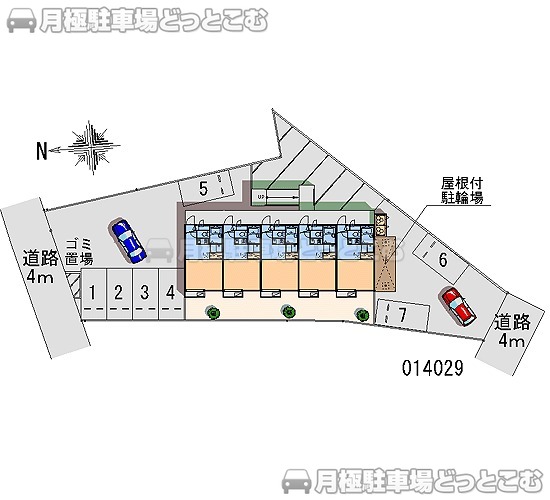 土浦市永国615－1の月極駐車場1