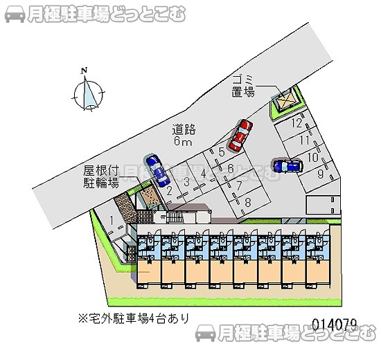 松本市浅間温泉3－20－4の月極駐車場1