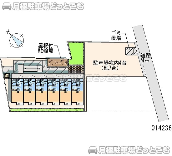 東松山市神明町2－18－10の月極駐車場1