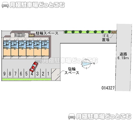 宝塚市高司2－1－15の月極駐車場1