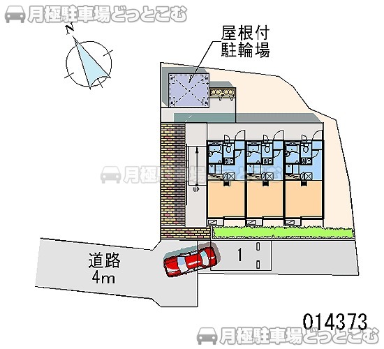 甲府市屋形2－2－10の月極駐車場1