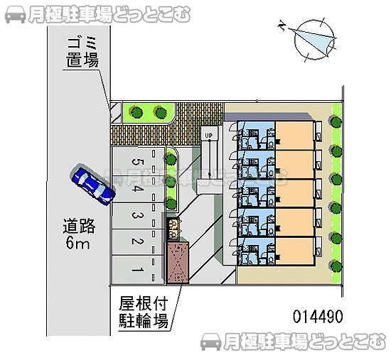 千葉市中央区稲荷町2－13－4の月極駐車場2