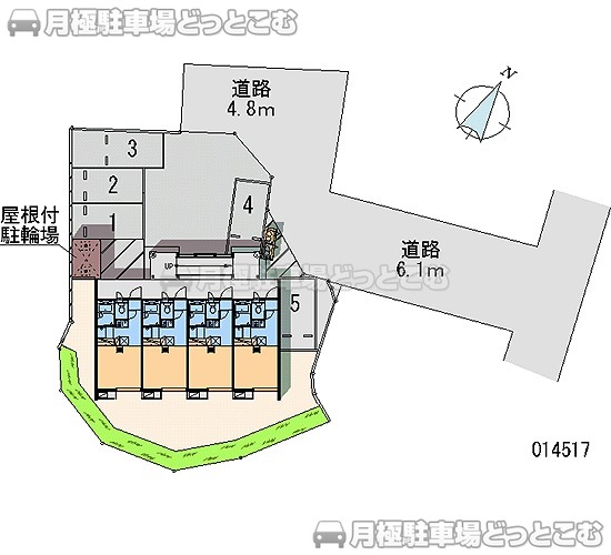 仙台市青葉区鷺ケ森1－20－42の月極駐車場1