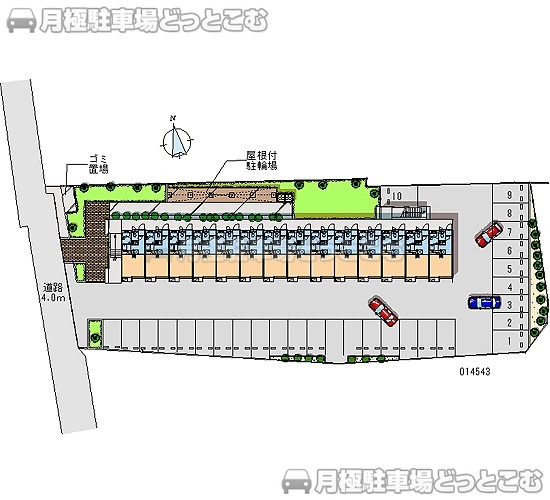 府中市是政3－40－2の月極駐車場1